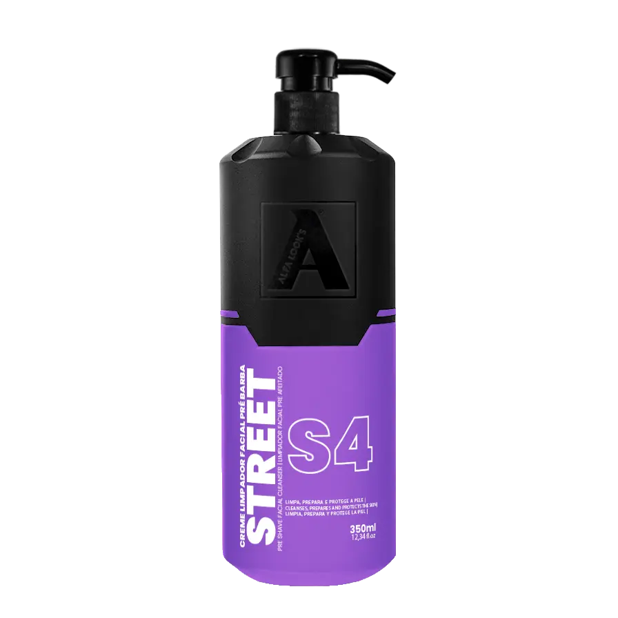 Creme limpador pré barba Alfa Looks - STREET 350g