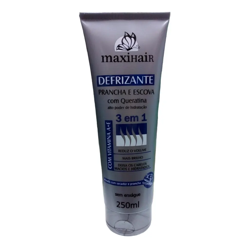 DEFRIZANTE PRANCHA ESCOVA 3 EM 1 250 ml - MaxiHair