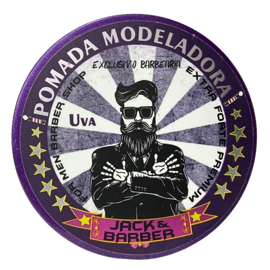 Pomada Modeladora Jack & Barber Uva Extra Forte 150g
