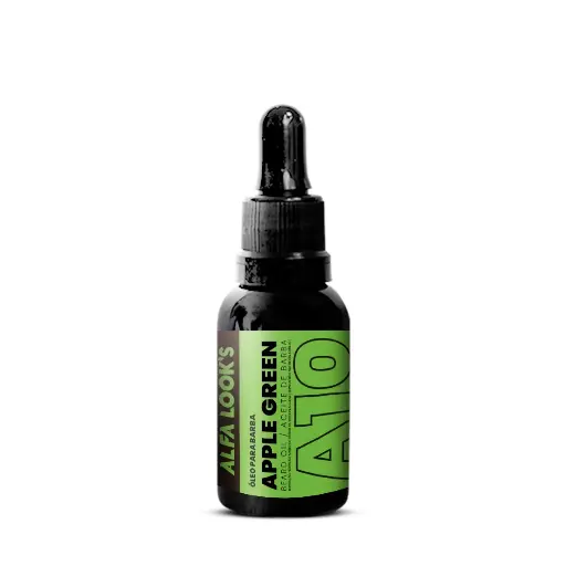 Óleo para barba Alfa Looks - APPLE GREEN 30ml