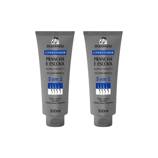 CONDICIONADOR PRANCHA E ESCOVA 3 EM 1 500 ml - MaxiHair