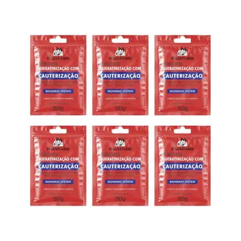 SACHE QUERATINIZACAO C/ CAUTERIZACAO 50G - C/12 ( MAXI HAIR)