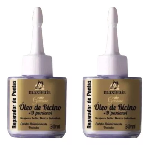 REPARADOR DE PONTAS OLEO DE RICINO + D PANTENOL 30 ml (MAXI HAIR)