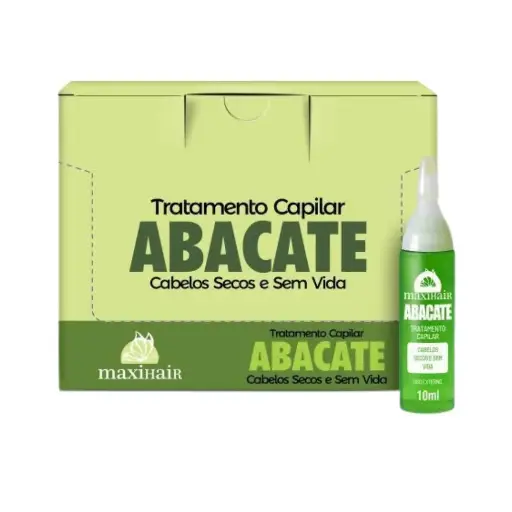 VITAMINA AMPOLA ABACATE 10 ml - C/24 (MAXI HAIR)