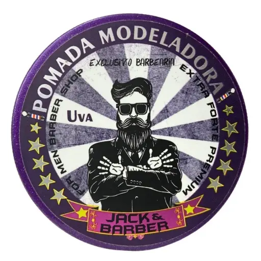 Pomada Modeladora Jack & Barber Uva Extra Forte 150g