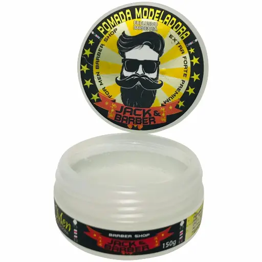 Pomada Modeladora Jack & Barber Incolor Extra Forte 150g