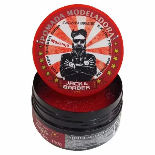 Pomada Modeladora Jack & Barber Morango Extra Forte