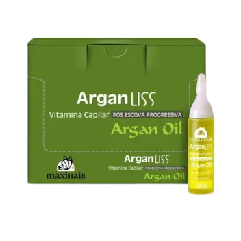 VITAMINA AMPOLA ARGAN LISS 10 ml - C/12 (MAXI HAIR )