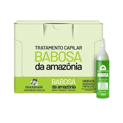 VITAMINA AMPOLA BABOSA 10 ml - C/12 (MAXI HAIR)